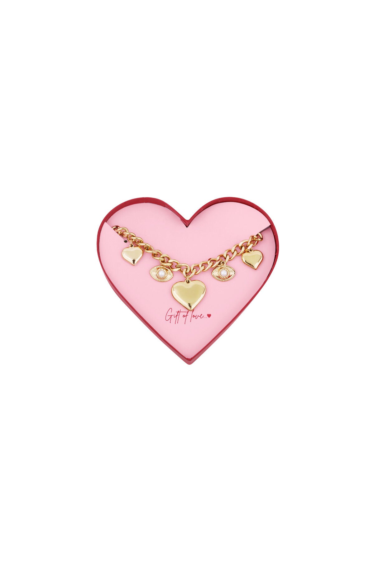 Elegant Gold-Toned Charm Bracelet for Women