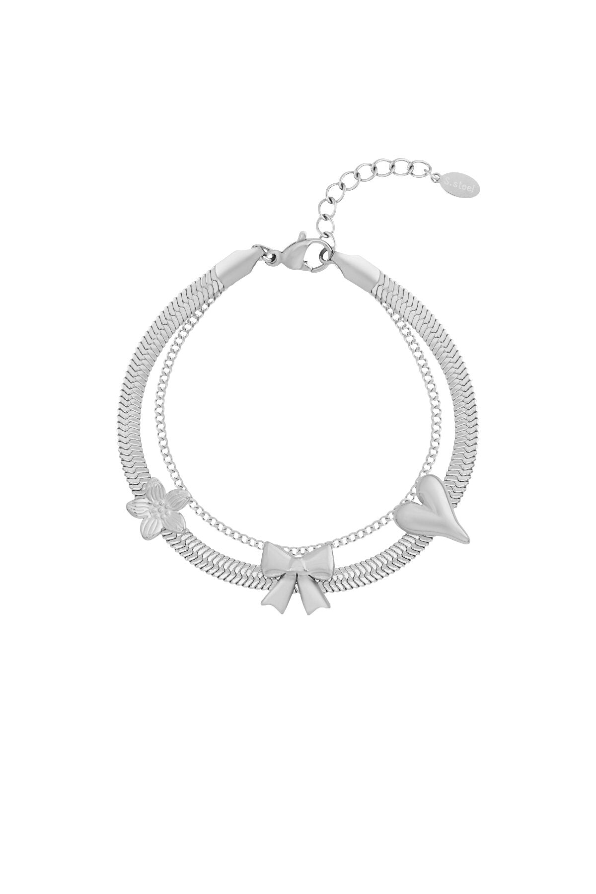 Elegant Bow Knot Charm Bracelet for Women