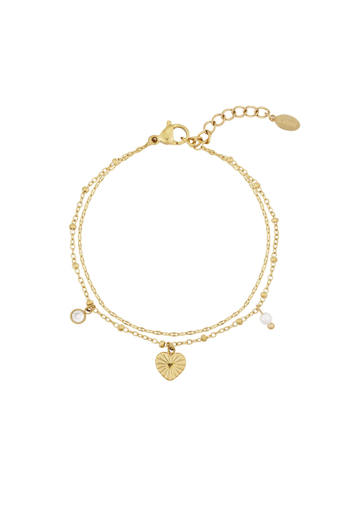 Elegant Heart Charm Bracelet for Everyday Style