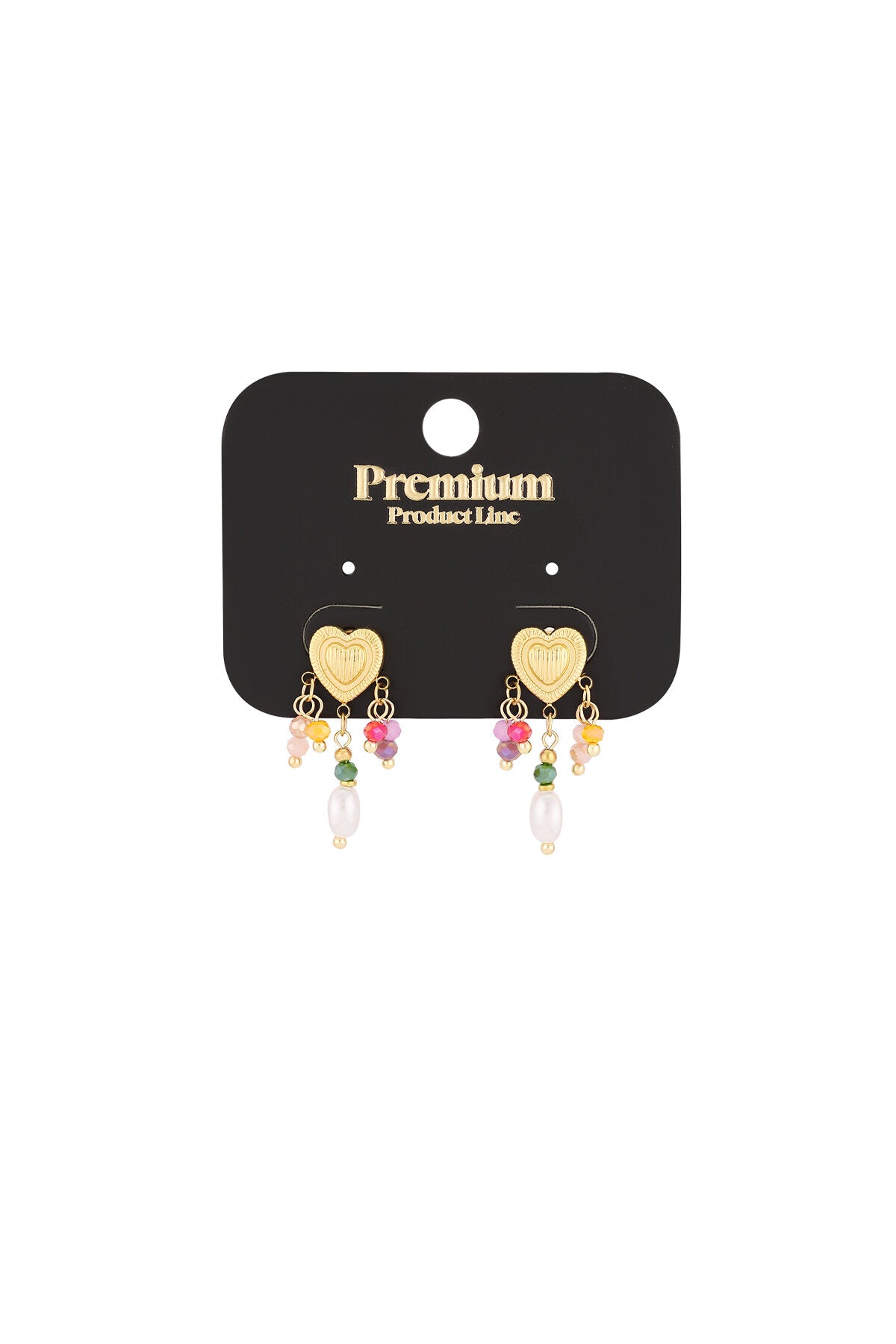 Elegant Gold & Orange Drop Earrings for Spring/Summer