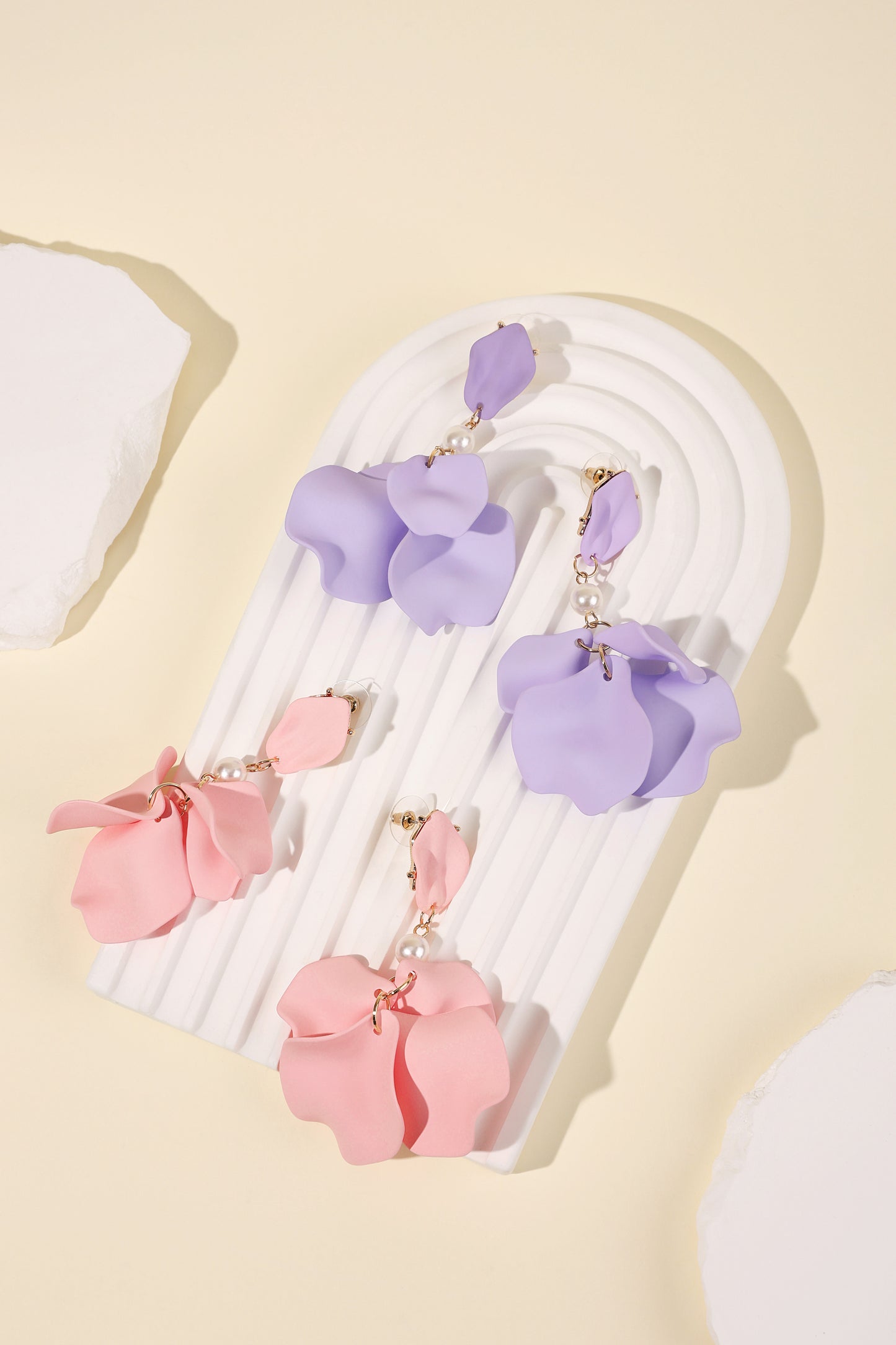 Romantic Floral Drop Earrings for Spring/Summer