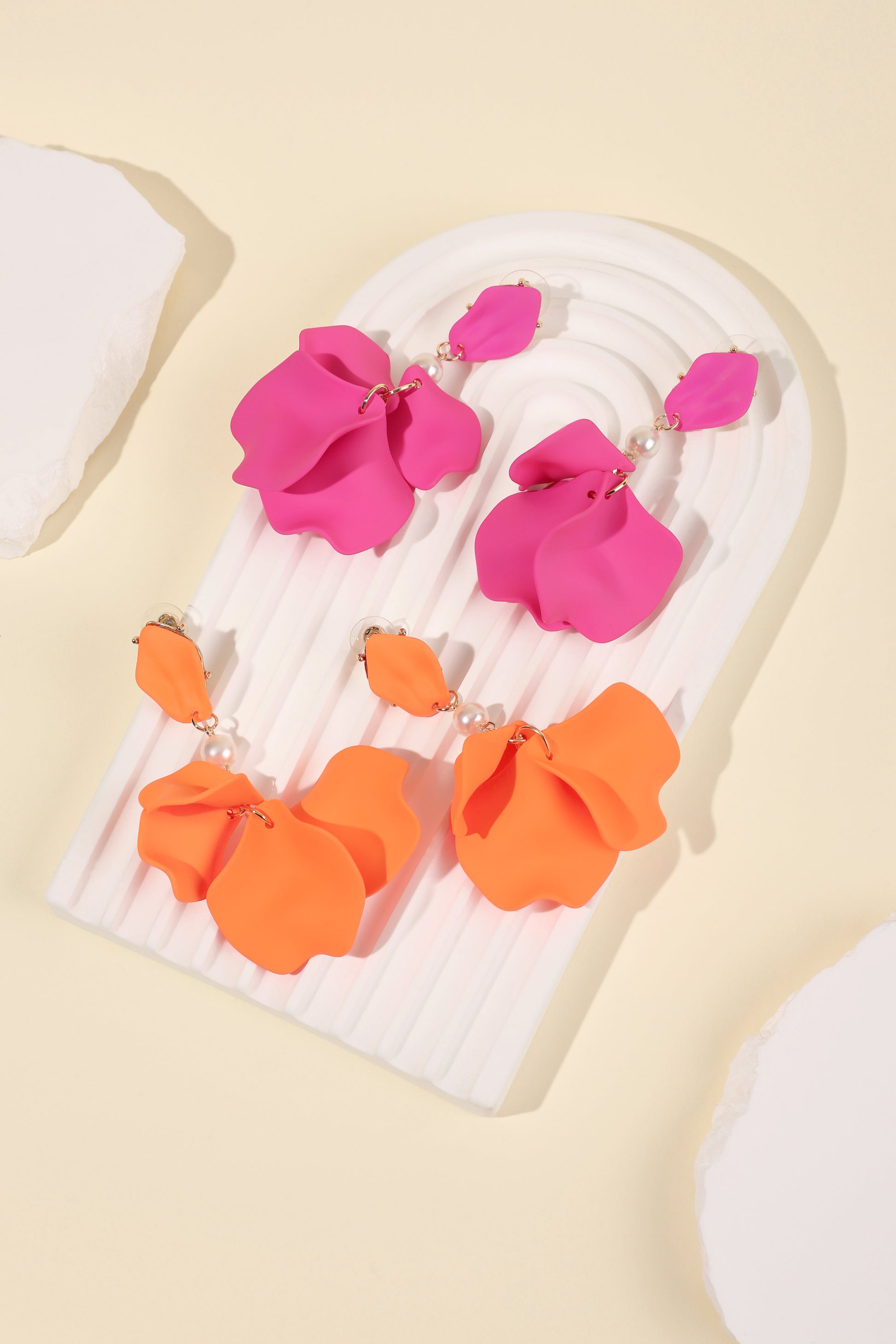 Romantic Floral Drop Earrings for Spring/Summer