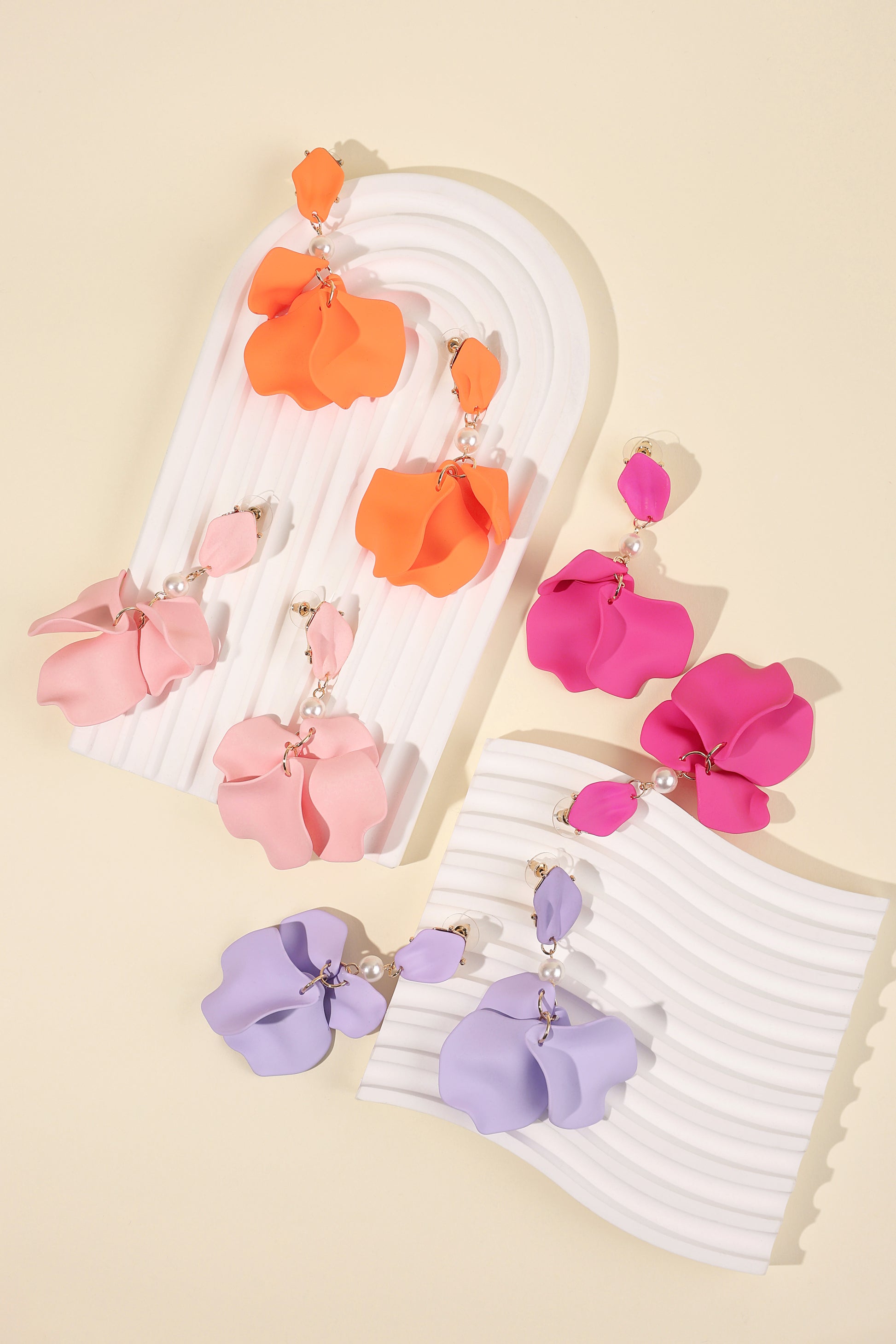 Romantic Floral Drop Earrings for Spring/Summer