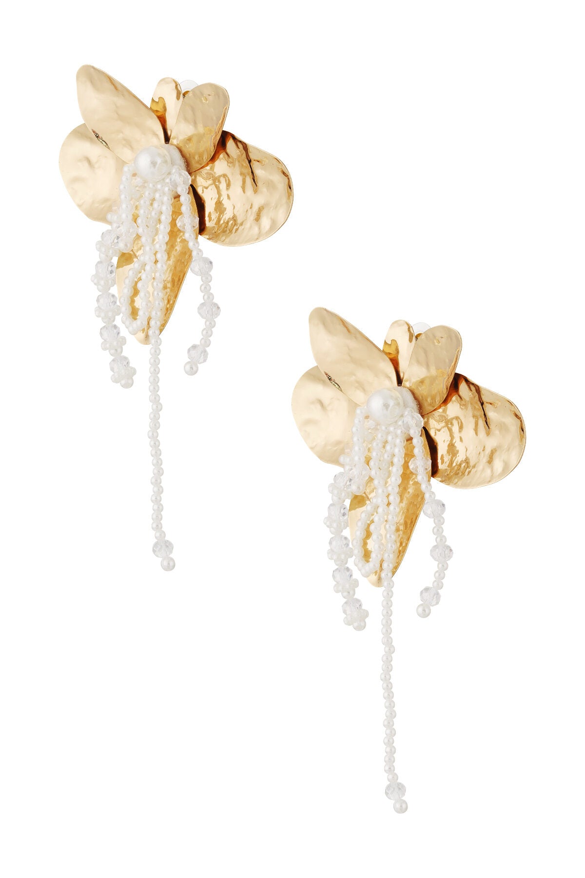 Charming Fuchsia Flower Dangle Earrings for Spring