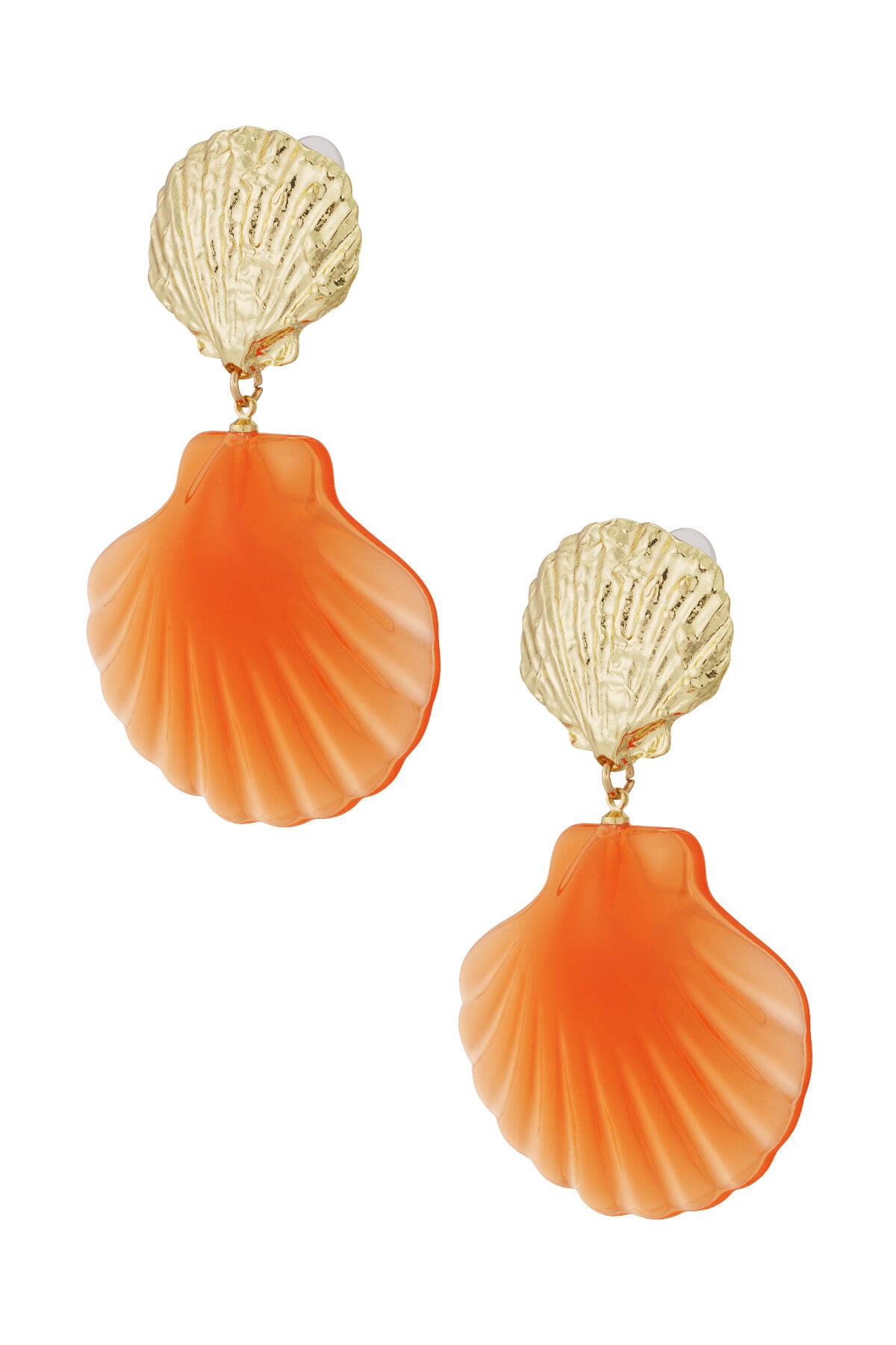 Chic Spring/Summer Shell Drop Earrings