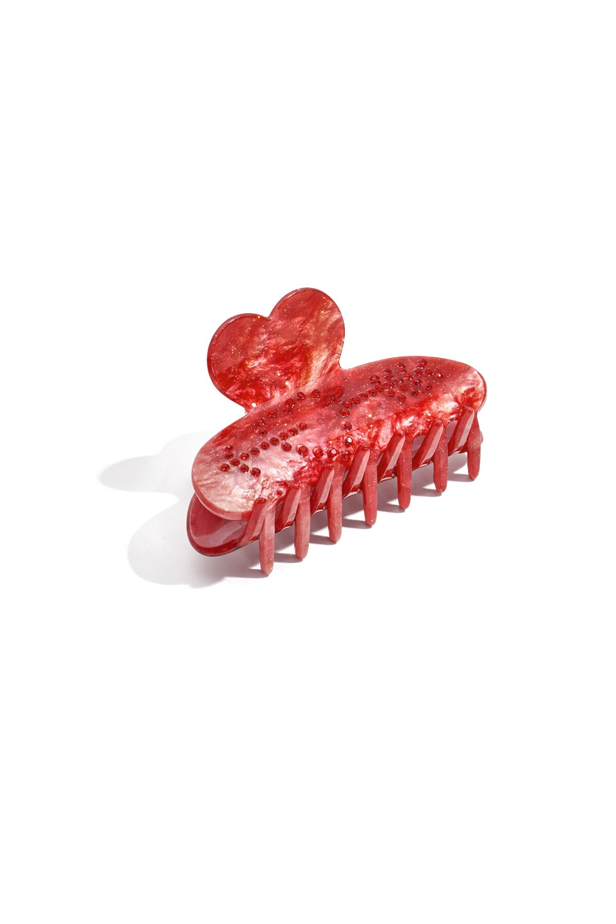 Chic Heart-Shaped Rhinestone Hair Clip for Valentine's Day