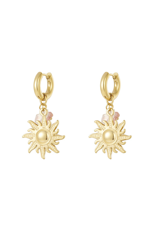 Elegant Sun Drop Earrings for Daily Wear