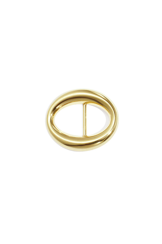 Elegant Gold Circle Silk Scarf Clip - All Fit