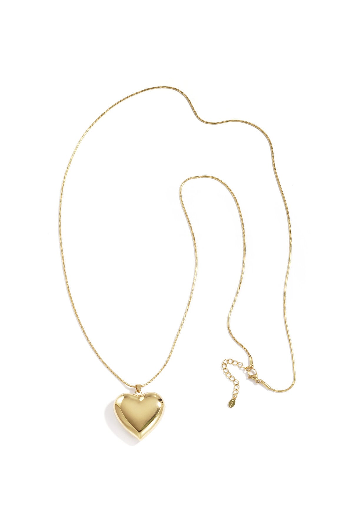 Elegant Gold Heart Long Necklace for Everyday Wear