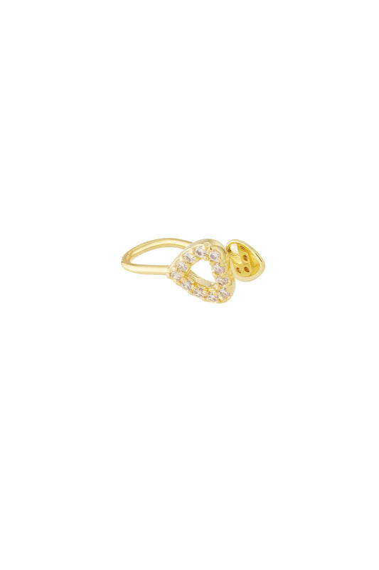Elegant All-Fit Heart Ear Cuffs for Women