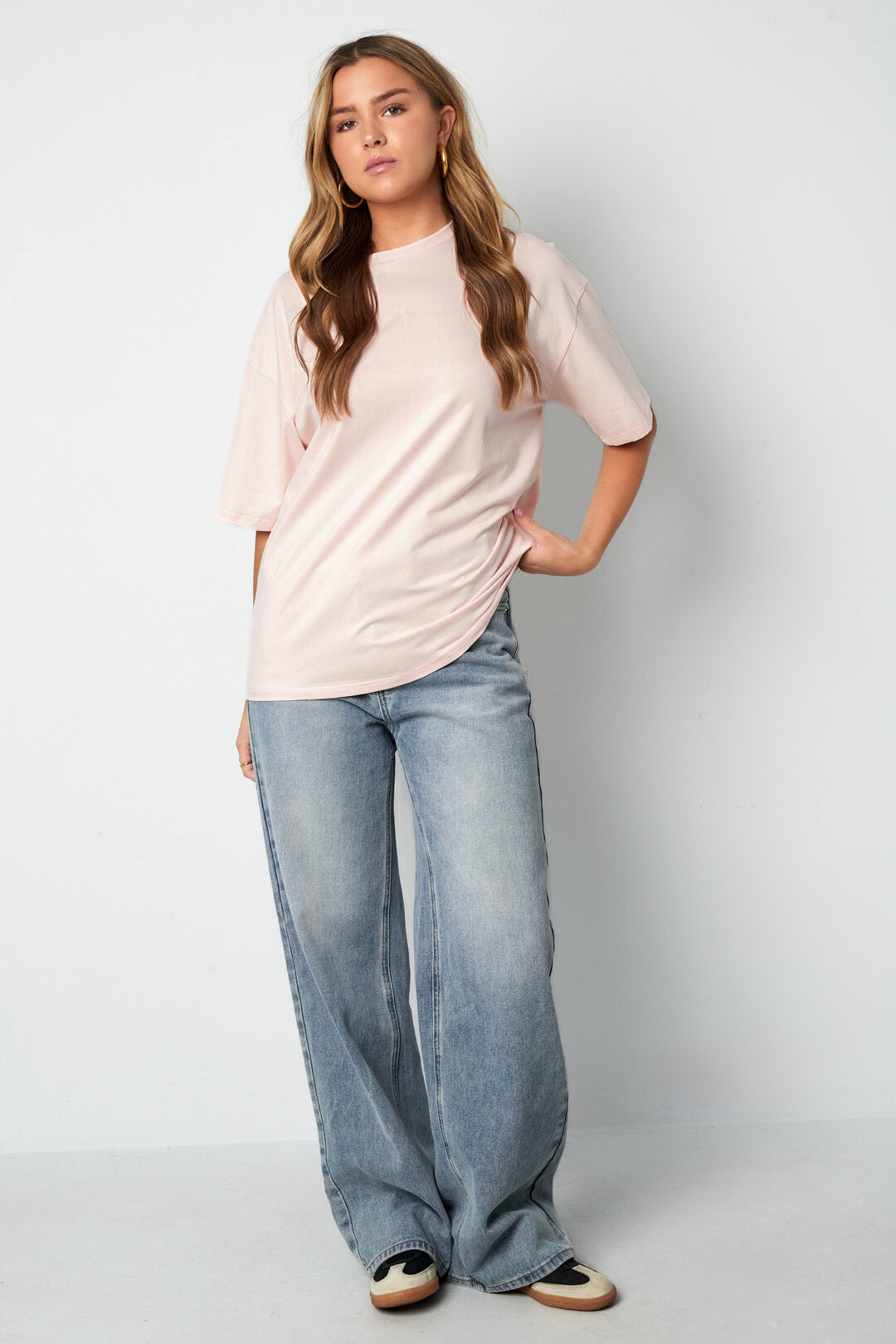 All-Fit Knitted Cotton T-Shirt in Vibrant Colors