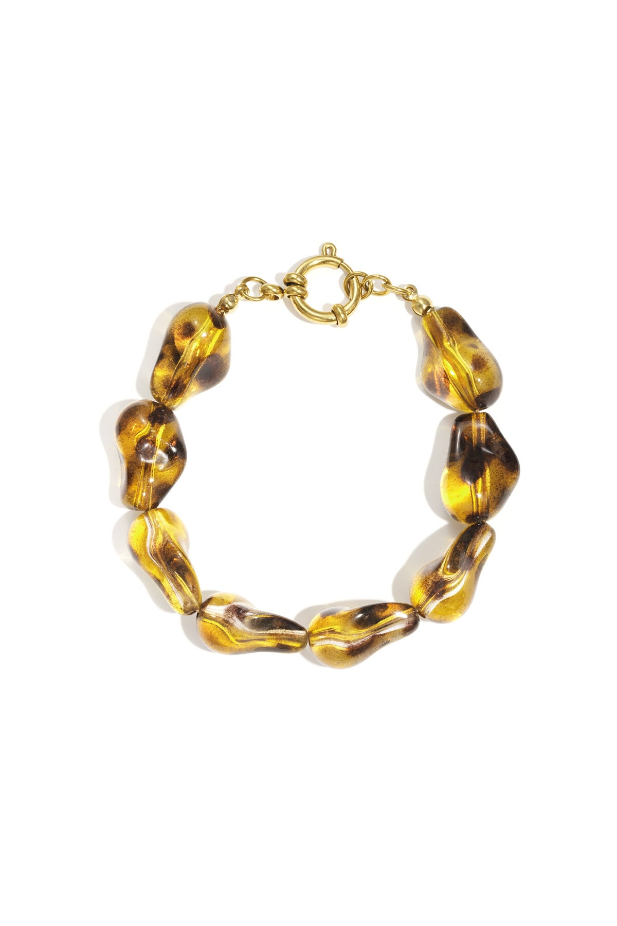 Elegant Brown Beaded Bracelet for Women - Classic Retro Style