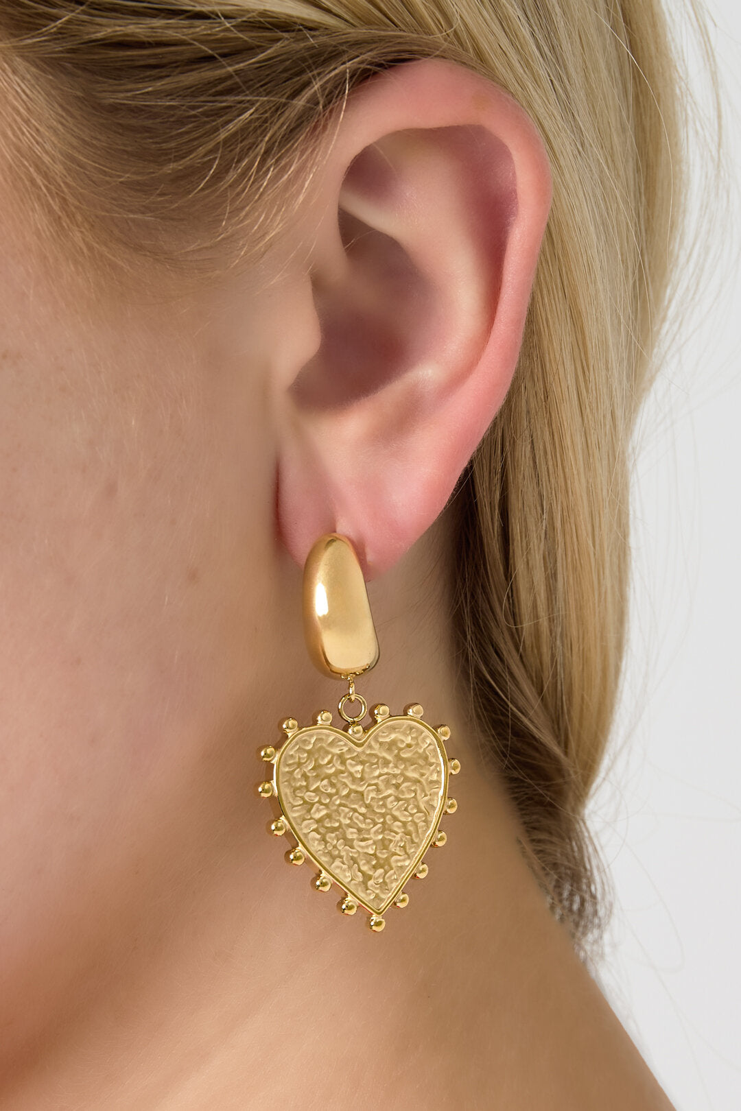 Elegant Heart Drop Earrings for Daily Wear