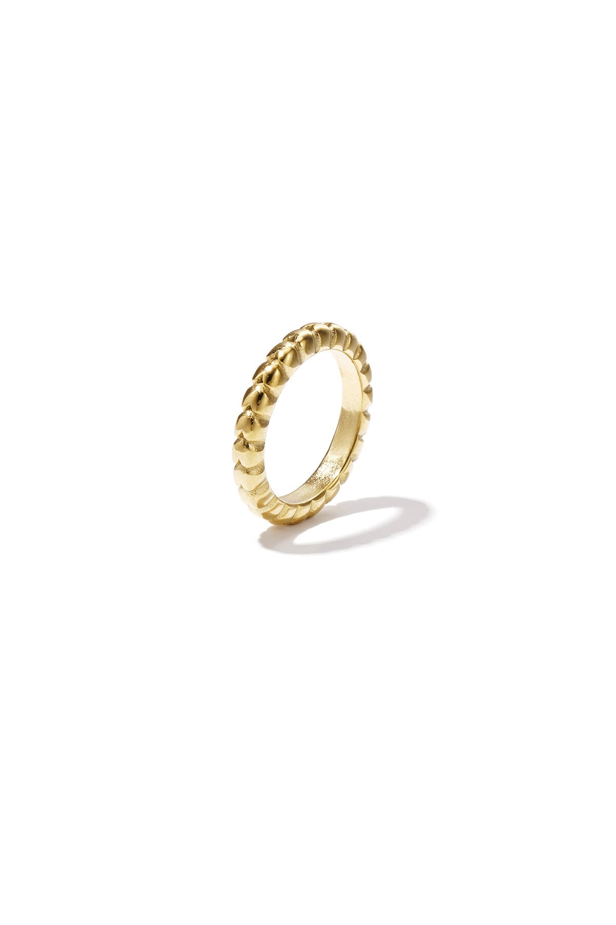 Elegant Gold Heart Minimalist Ring for Daily Wear