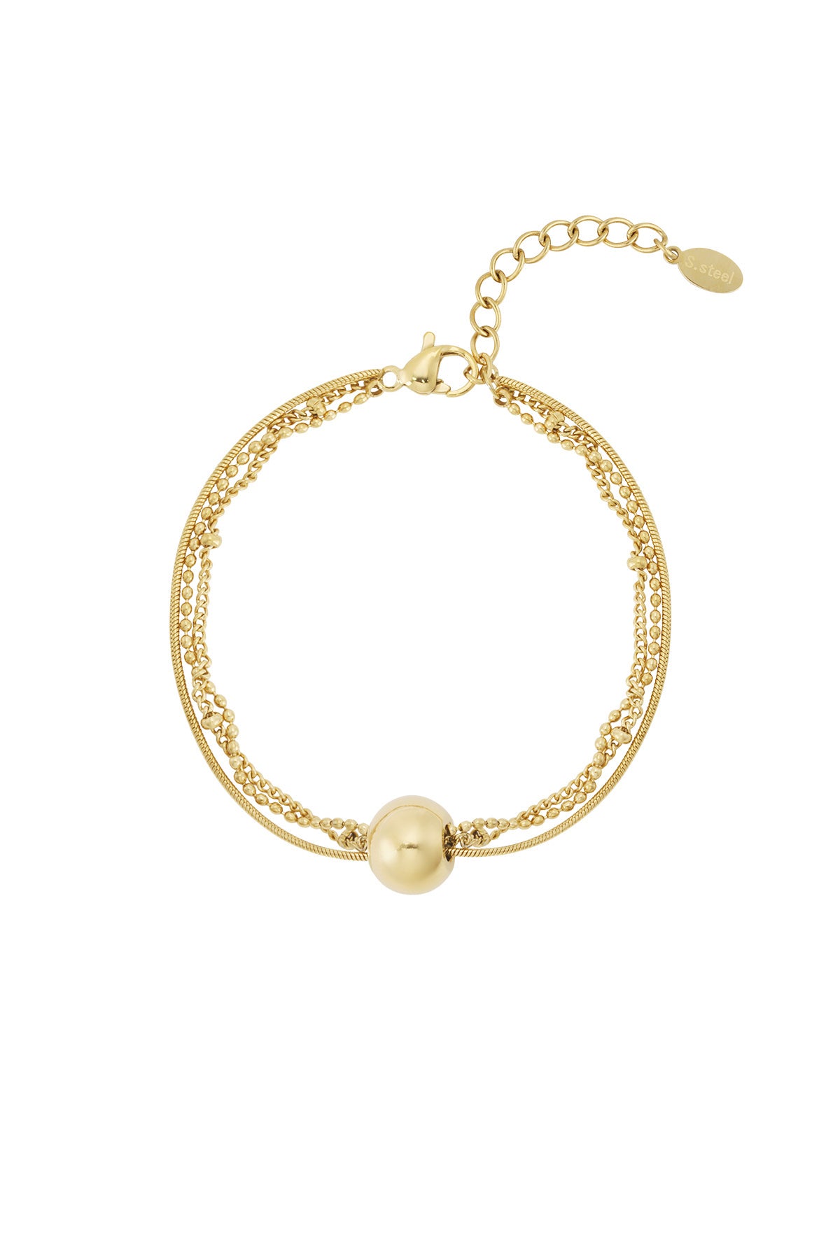 Elegant 14K Gold Plated Charm Bracelet for Daily Wear