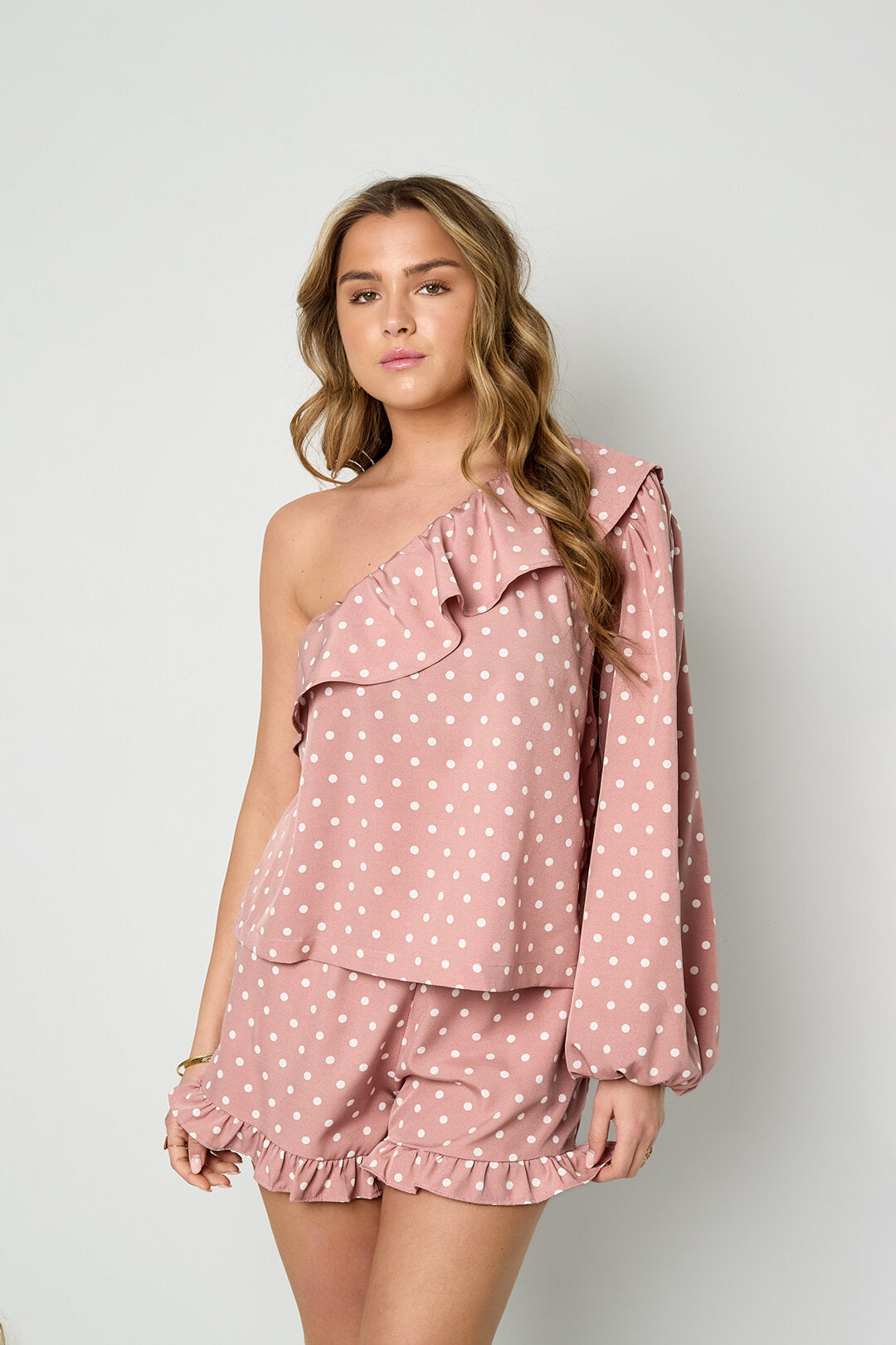 Elegant 2-Piece Set with Polka Dots for Spring/Summer