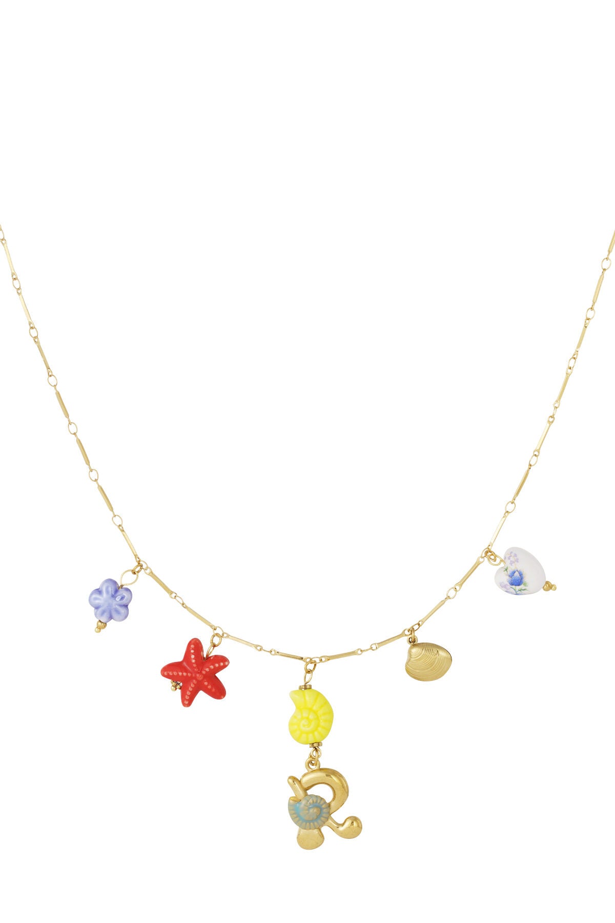 Elegant Letter Pendant Necklace for Spring/Summer