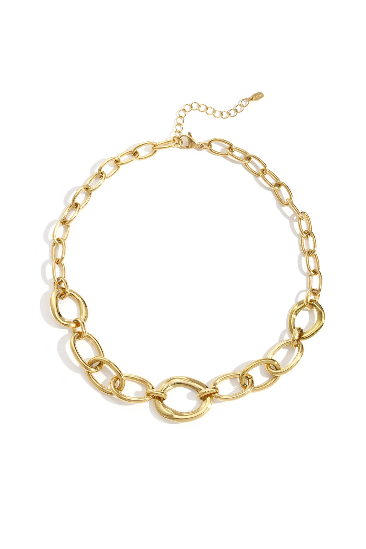 Elegant Gold & Silver Chain Necklace for Everyday Wear