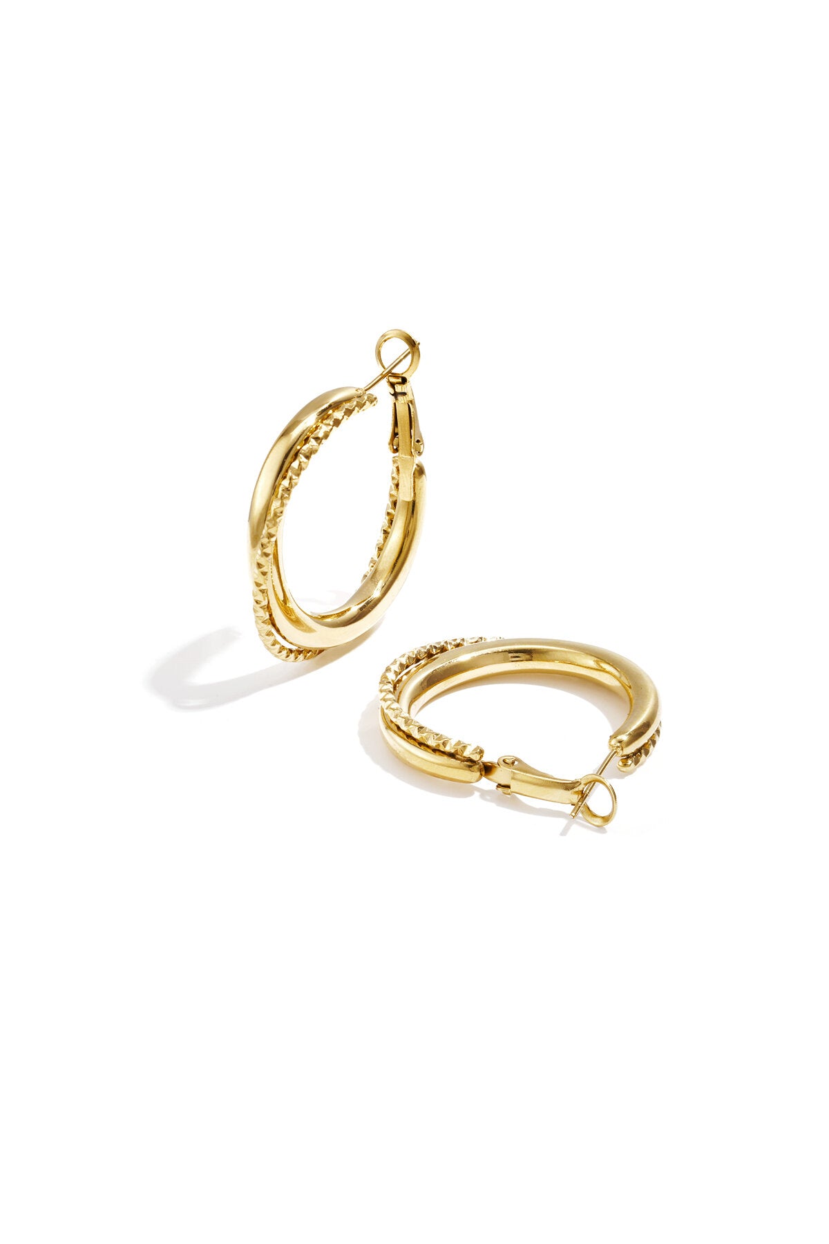 Stylish Silver & Gold Hoop Earrings for Everyday Wear