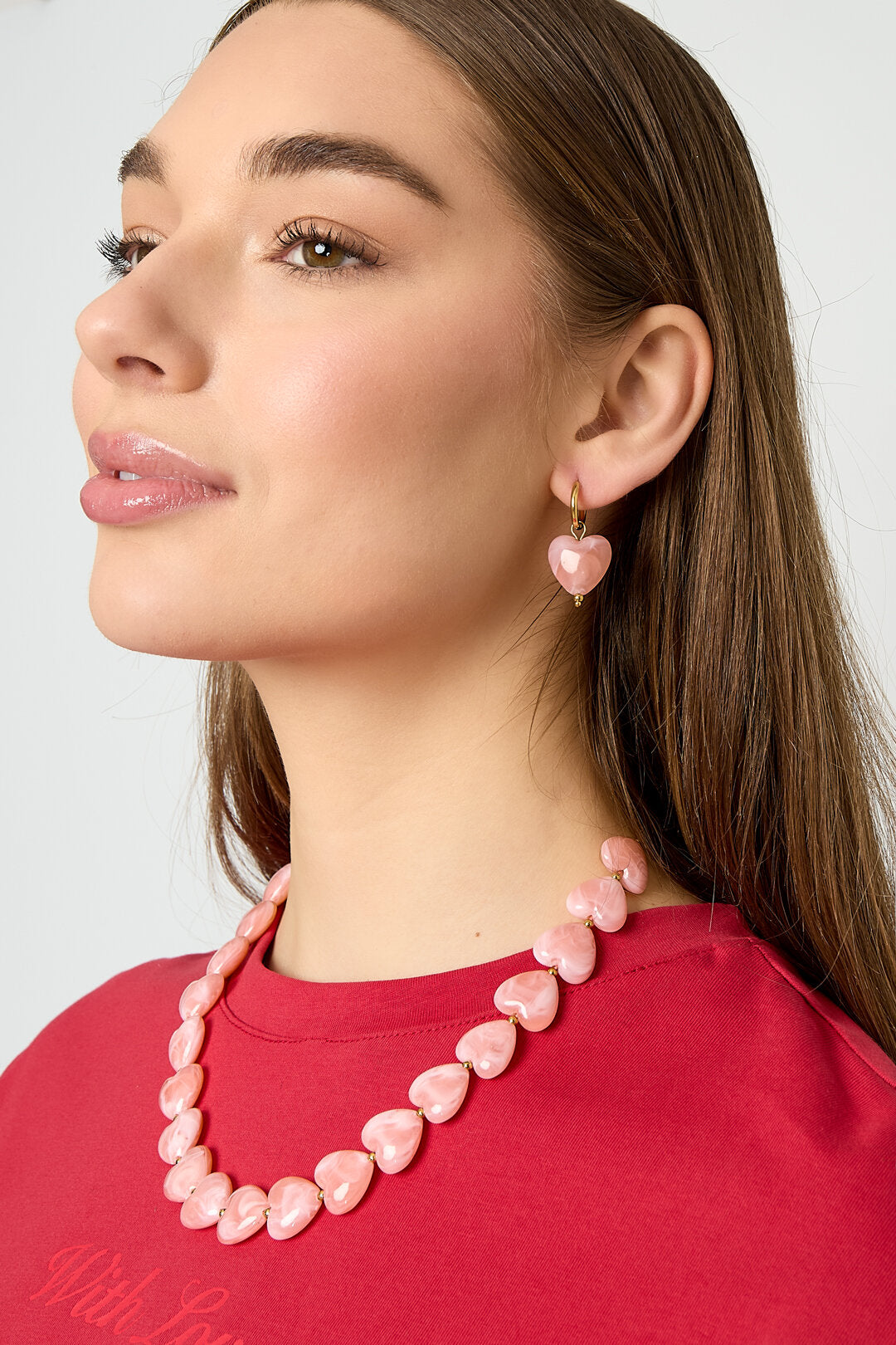 Elegant Spring/Summer Heart Drop Earrings for Women