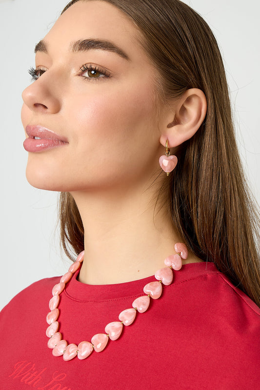 Elegant Spring/Summer Heart Drop Earrings for Women