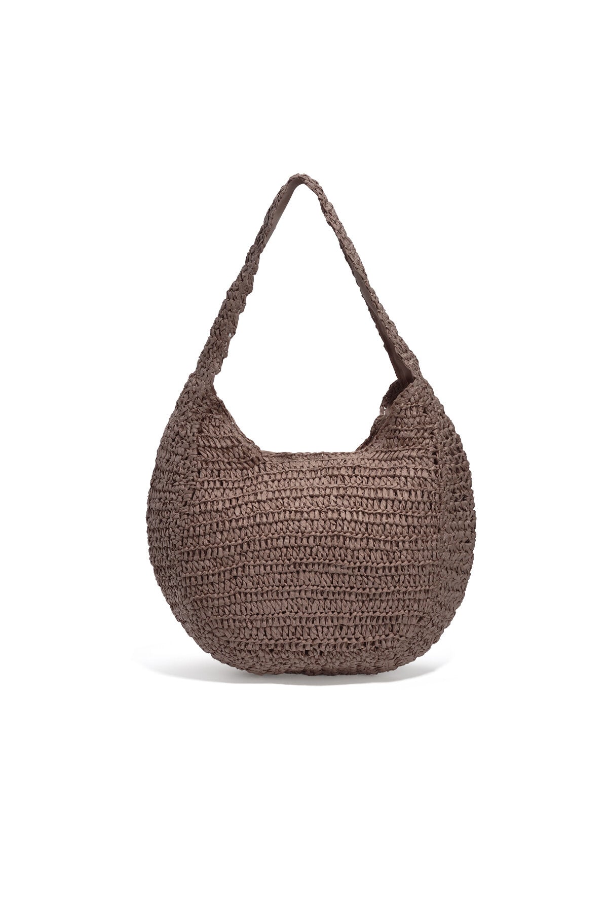 Elegant Round Straw Beach Bag for Women