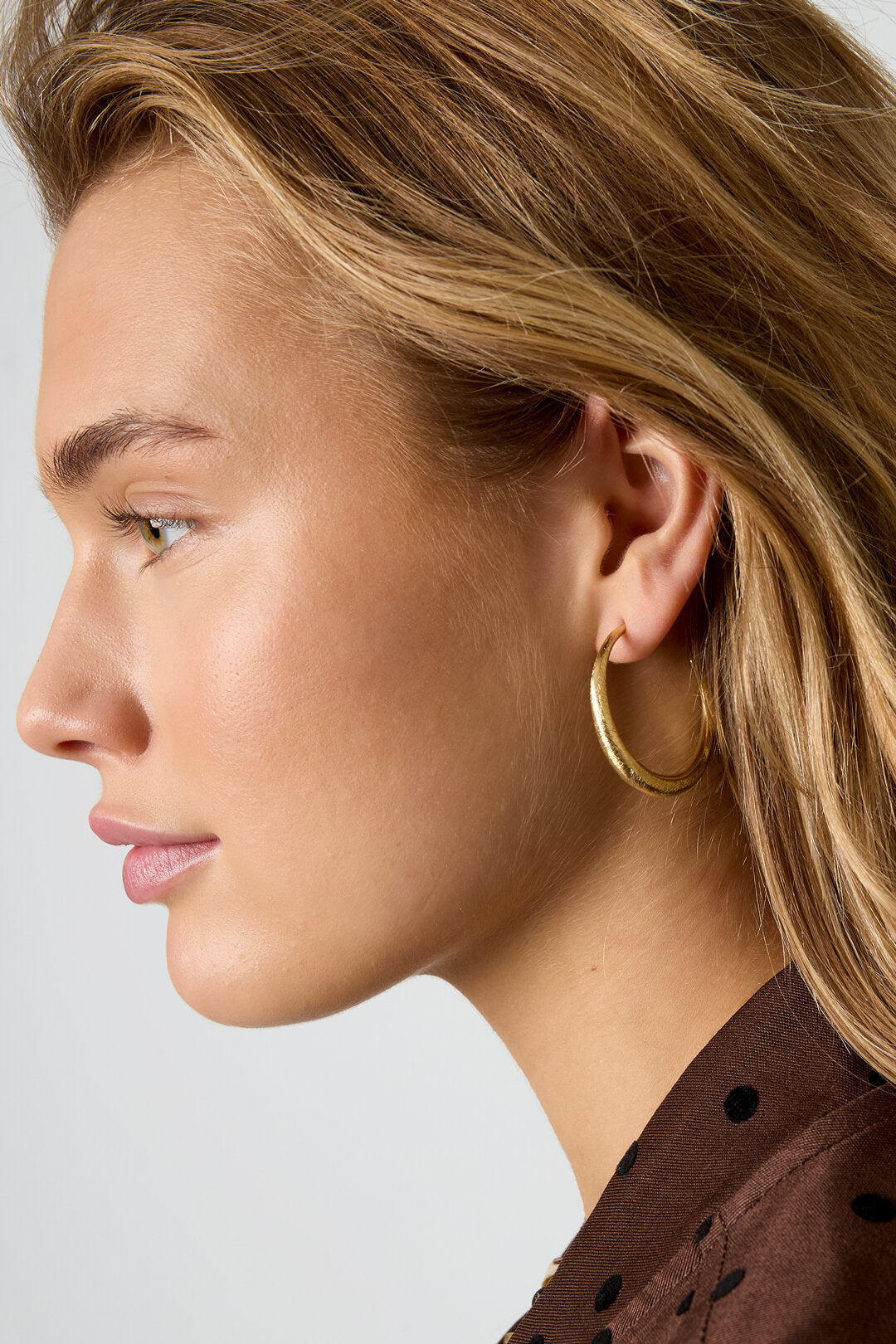 Elegant Circle Hoop Earrings for Women - Silver & Gold