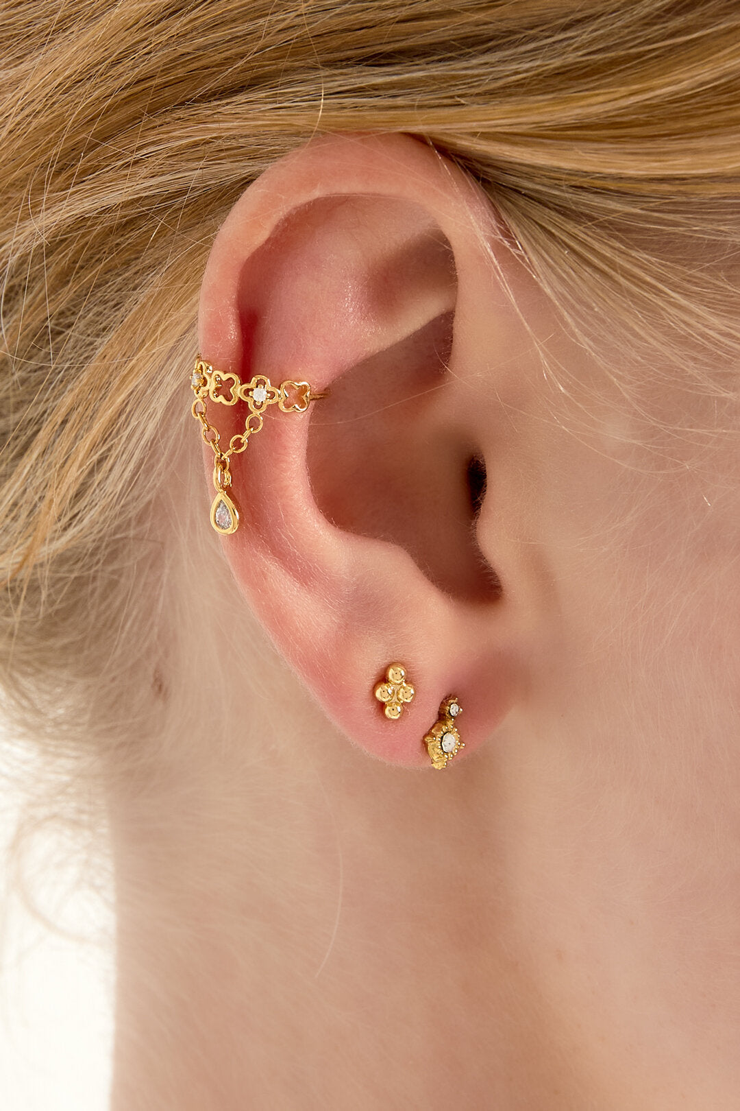 Elegant Silver & Gold Ear Cuffs for Women