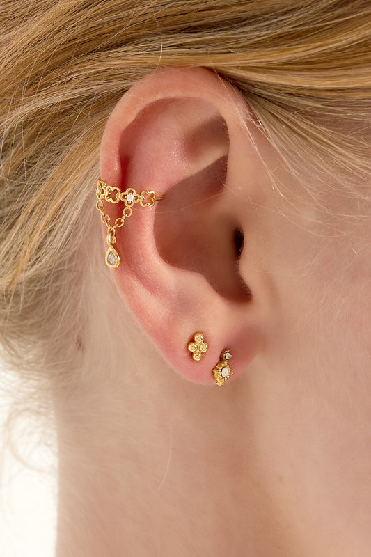 Elegant Silver & Gold Ear Cuffs for Women