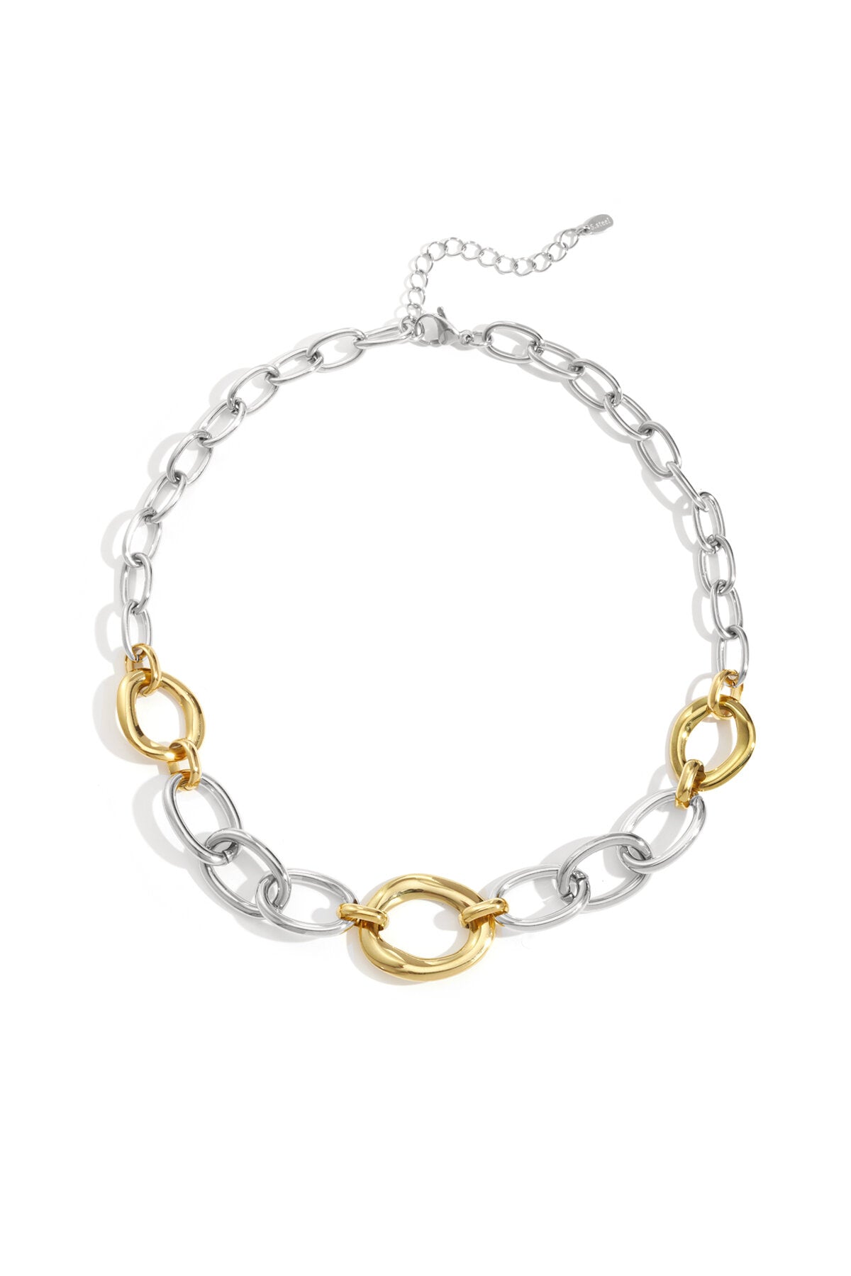 Elegant Gold & Silver Chain Necklace for Everyday Wear