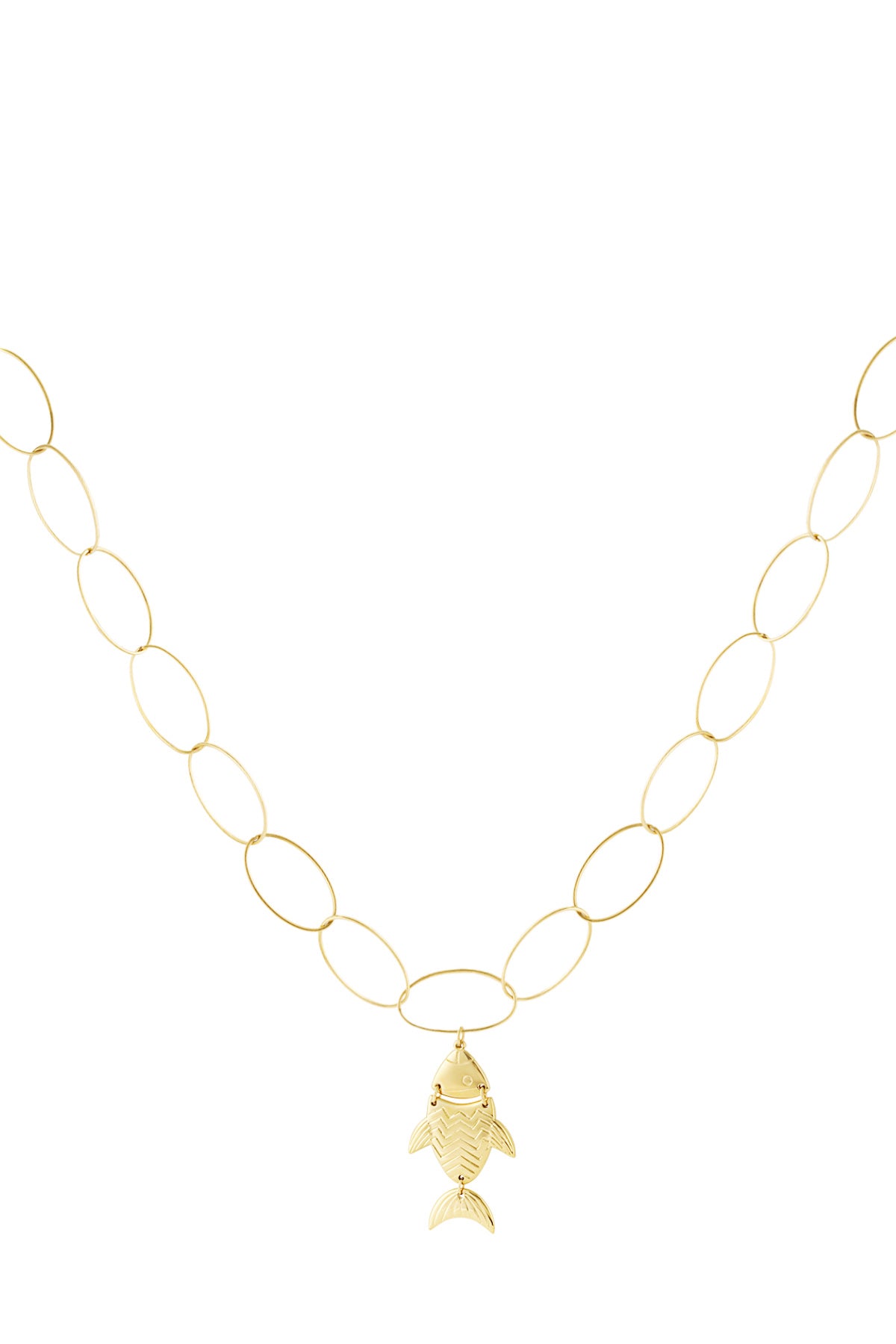 Elegant 14K Gold Plated Oceanic Pendant Necklace