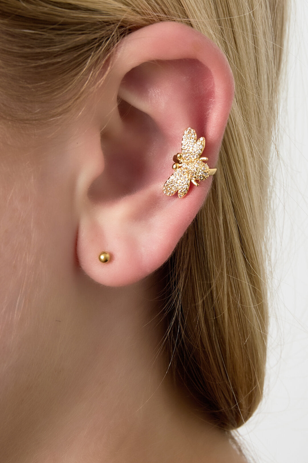 Elegant All-Fit Ear Cuff for Women - Silver & Gold