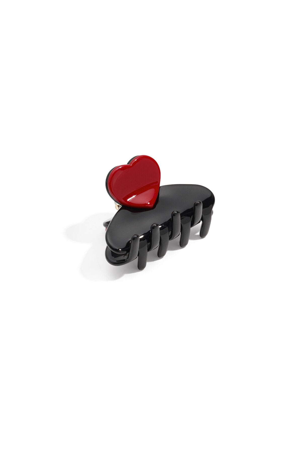 Elegant Heart-Shaped Acetate Hair Clips for Valentine's Day