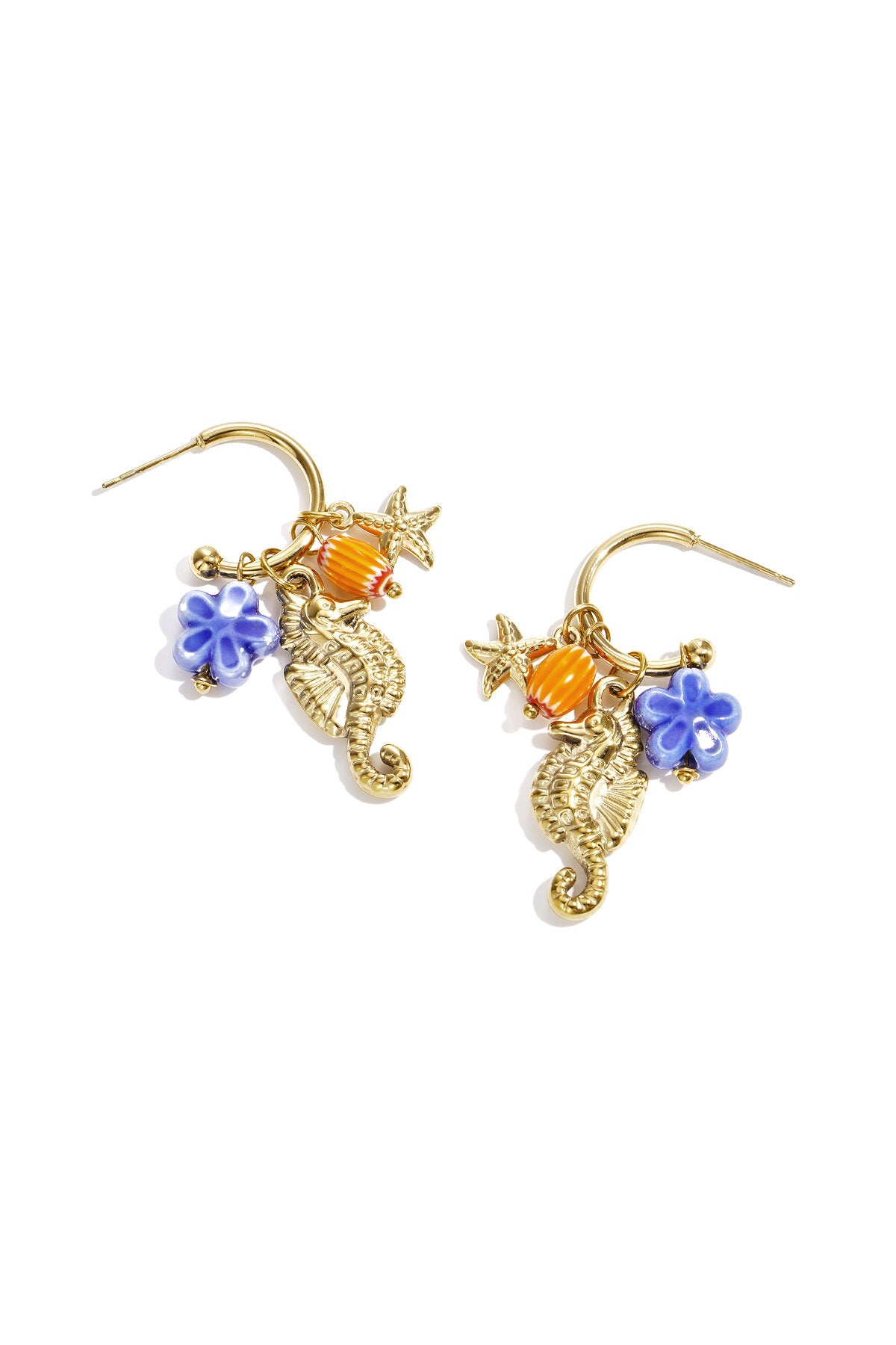 Elegant Gold Beaded Earrings for Summer Glam
