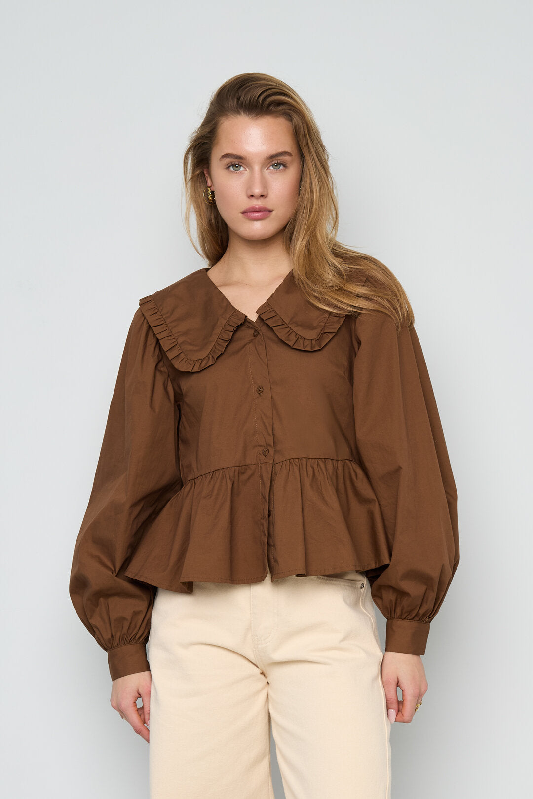 Gimme Cotton Woven Casual Blouse for Spring/Summer