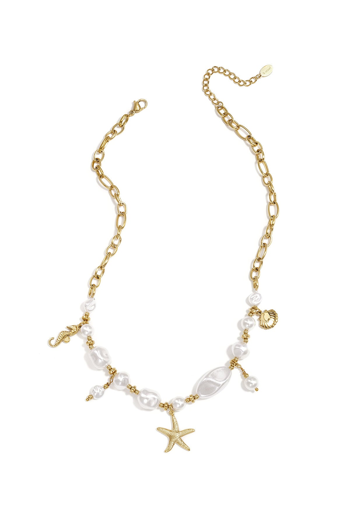 Elegant Gold-Plated Beaded Necklace for Everyday Chic