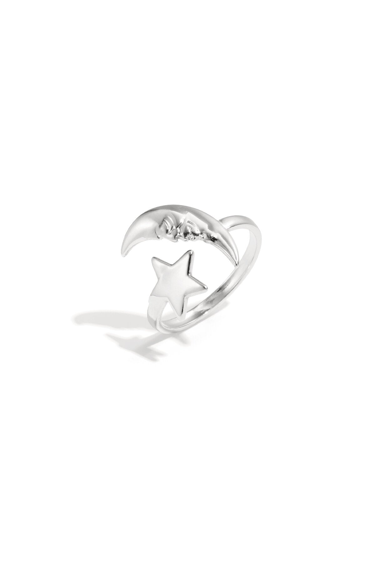 Adjustable Minimalist Star & Moon Rings - All Fit