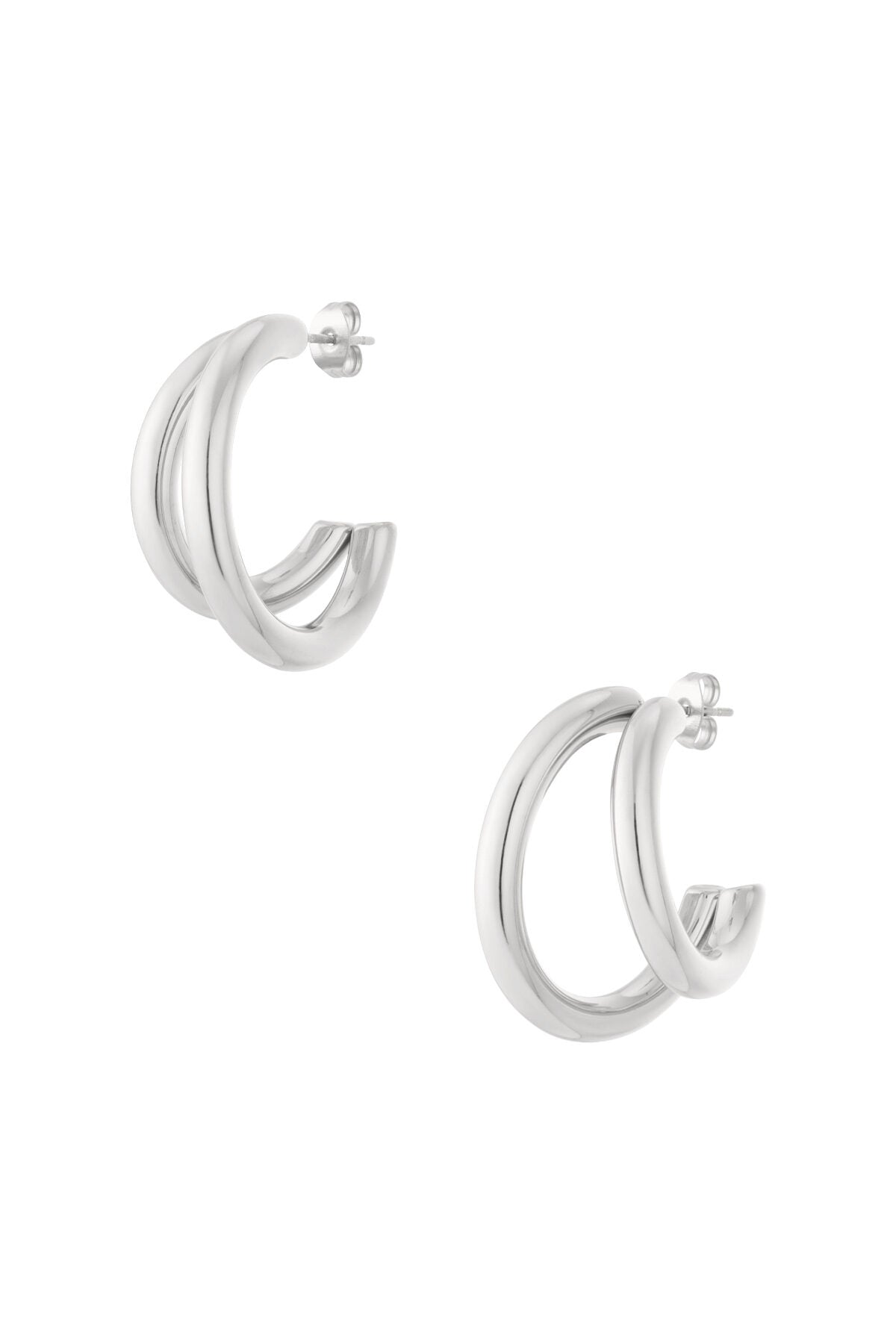 Stylish Stainless Steel Hoop Earrings for Everyday Glam