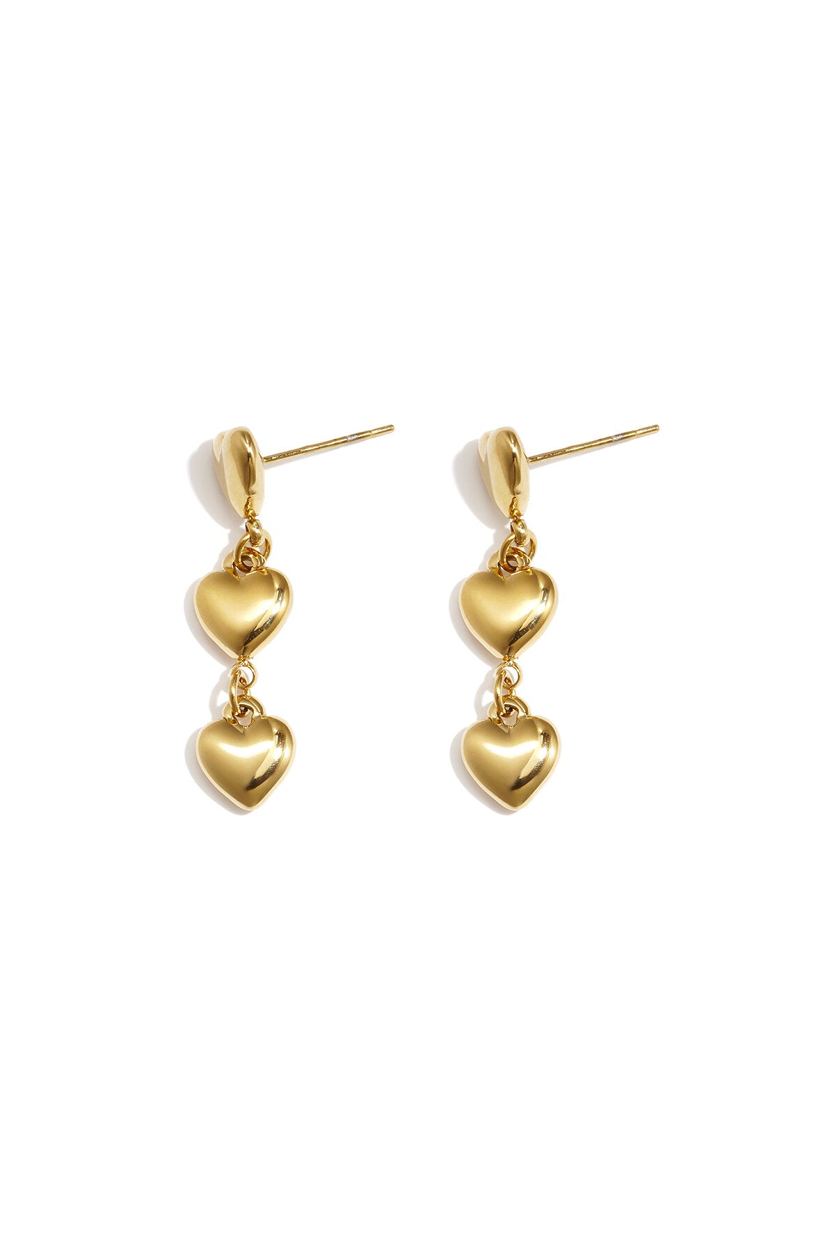 Elegant Heart Dangle Earrings - Timeless Style