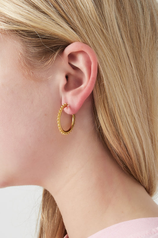 Elegant 14K Gold Plated Irregular Clip-On Earrings