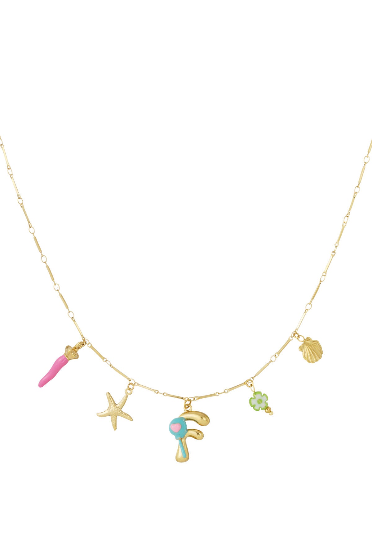 Elegant Letter Pendant Necklace for Spring/Summer