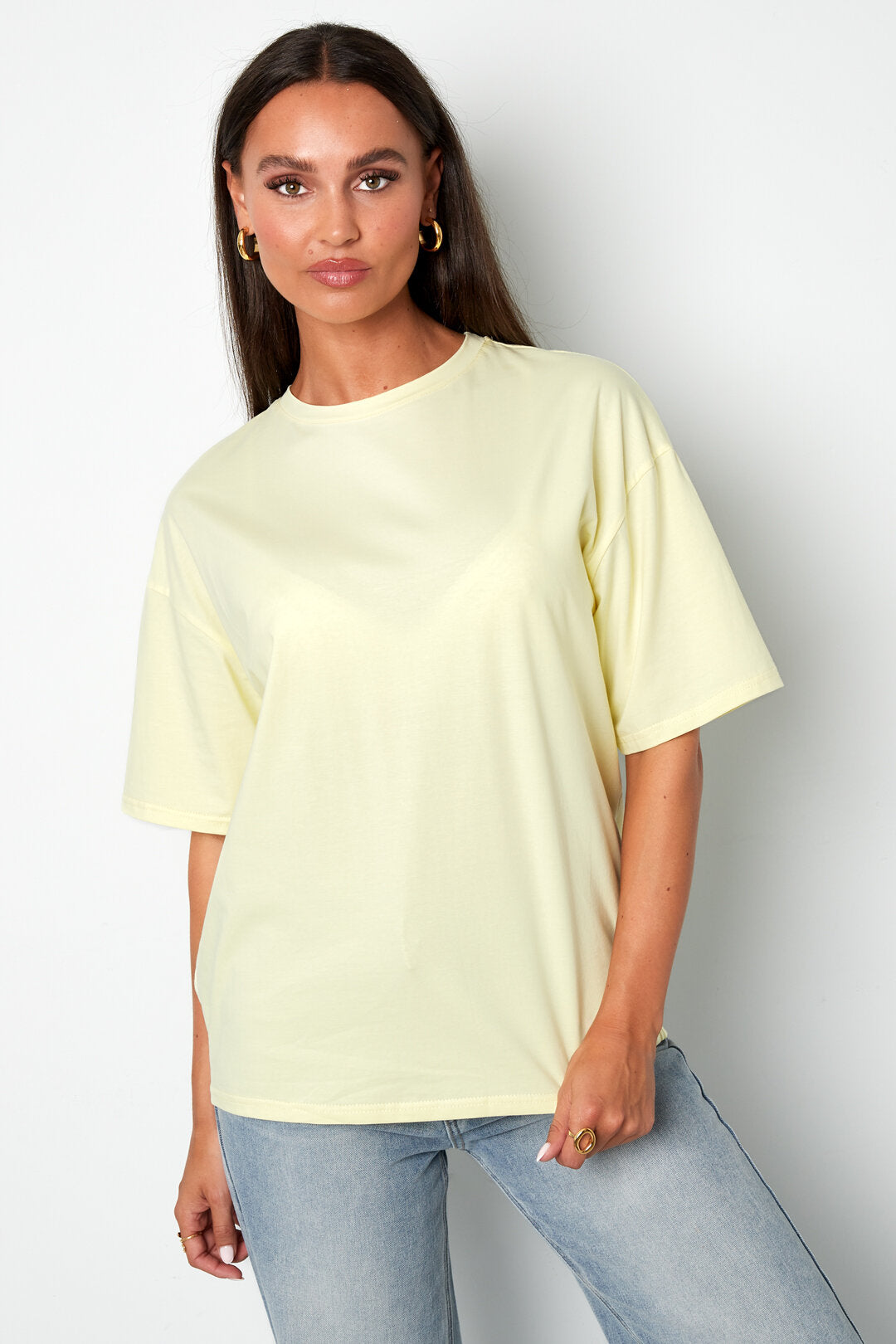 All-Fit Knitted Cotton T-Shirt in Vibrant Colors