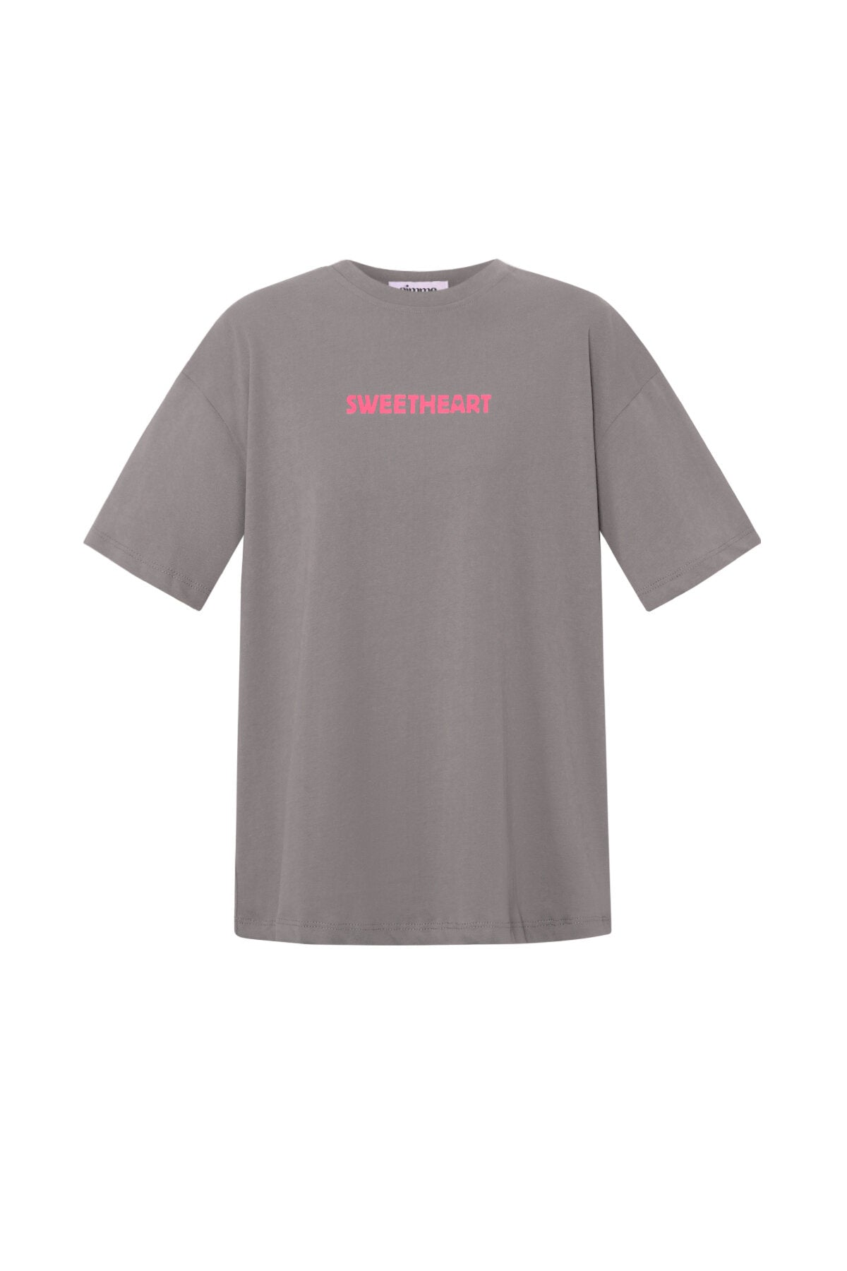 Comfortable All Fit Knitted T-Shirt in Grey & Baby Blue