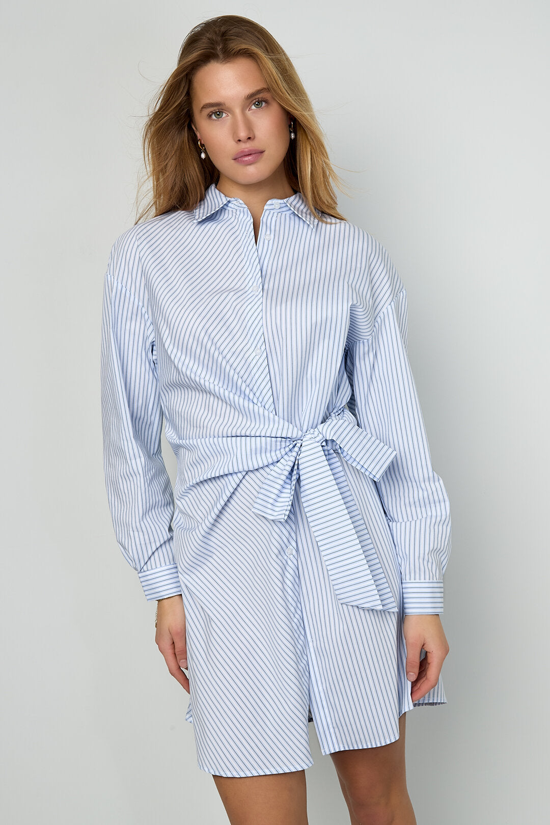 Gimme Striped Long-Sleeve Dress for Spring/Summer