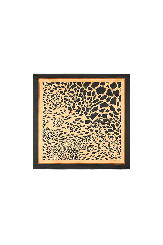 Elegant Brown Animal Print Summer Scarf for Women