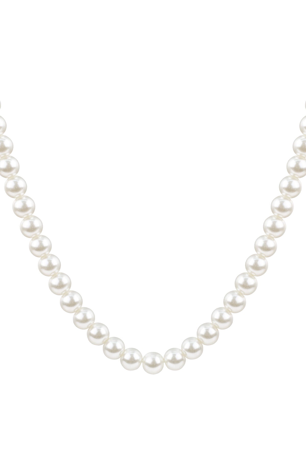 Elegant White Imitation Pearl Necklace for Women