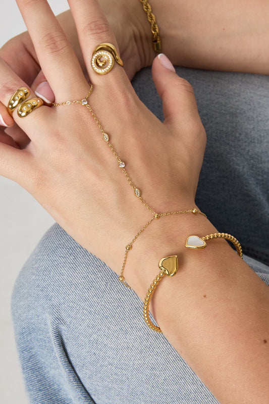Elegant Gold Cuff Bracelet for Women - All Fit