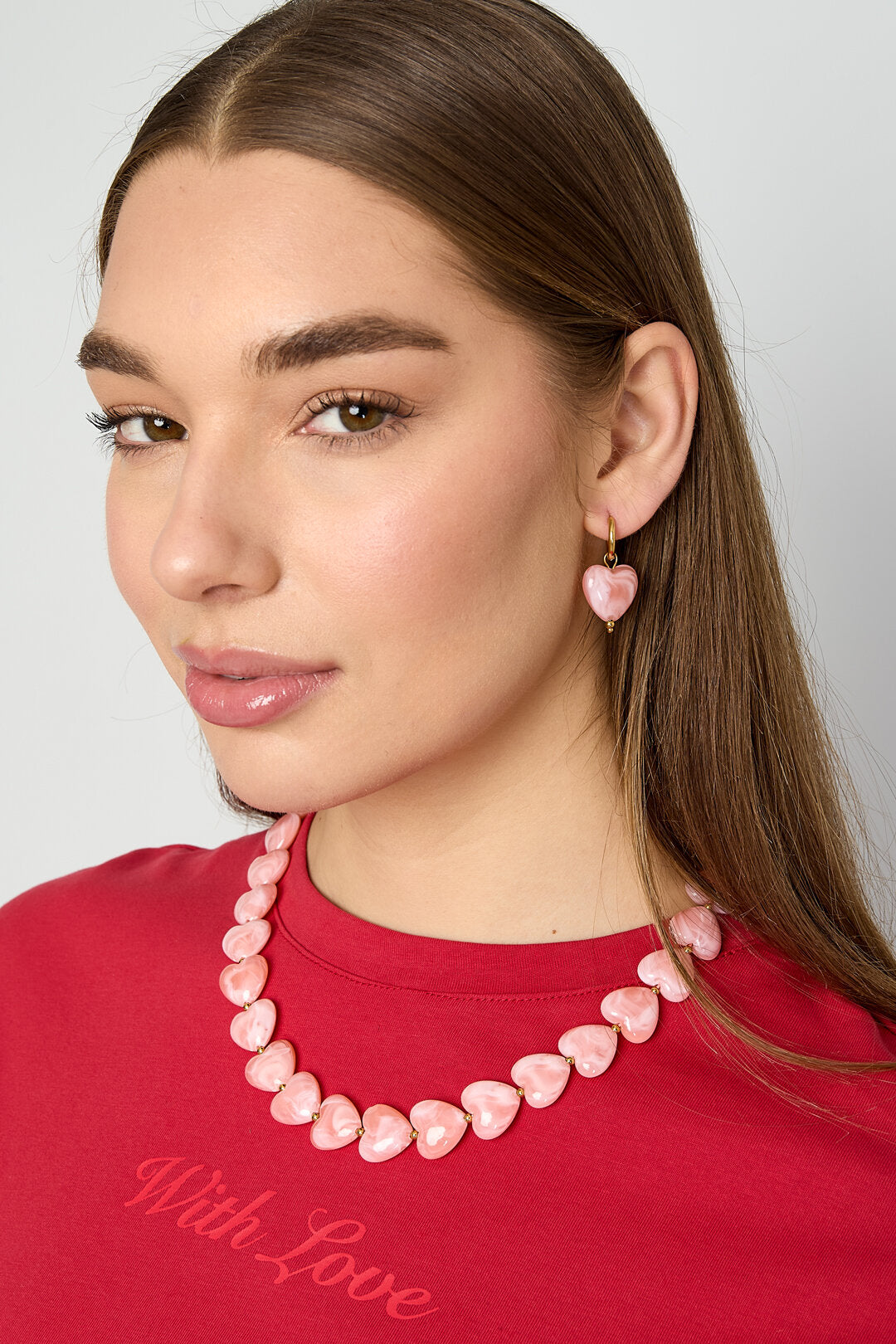 Elegant Spring/Summer Heart Drop Earrings for Women