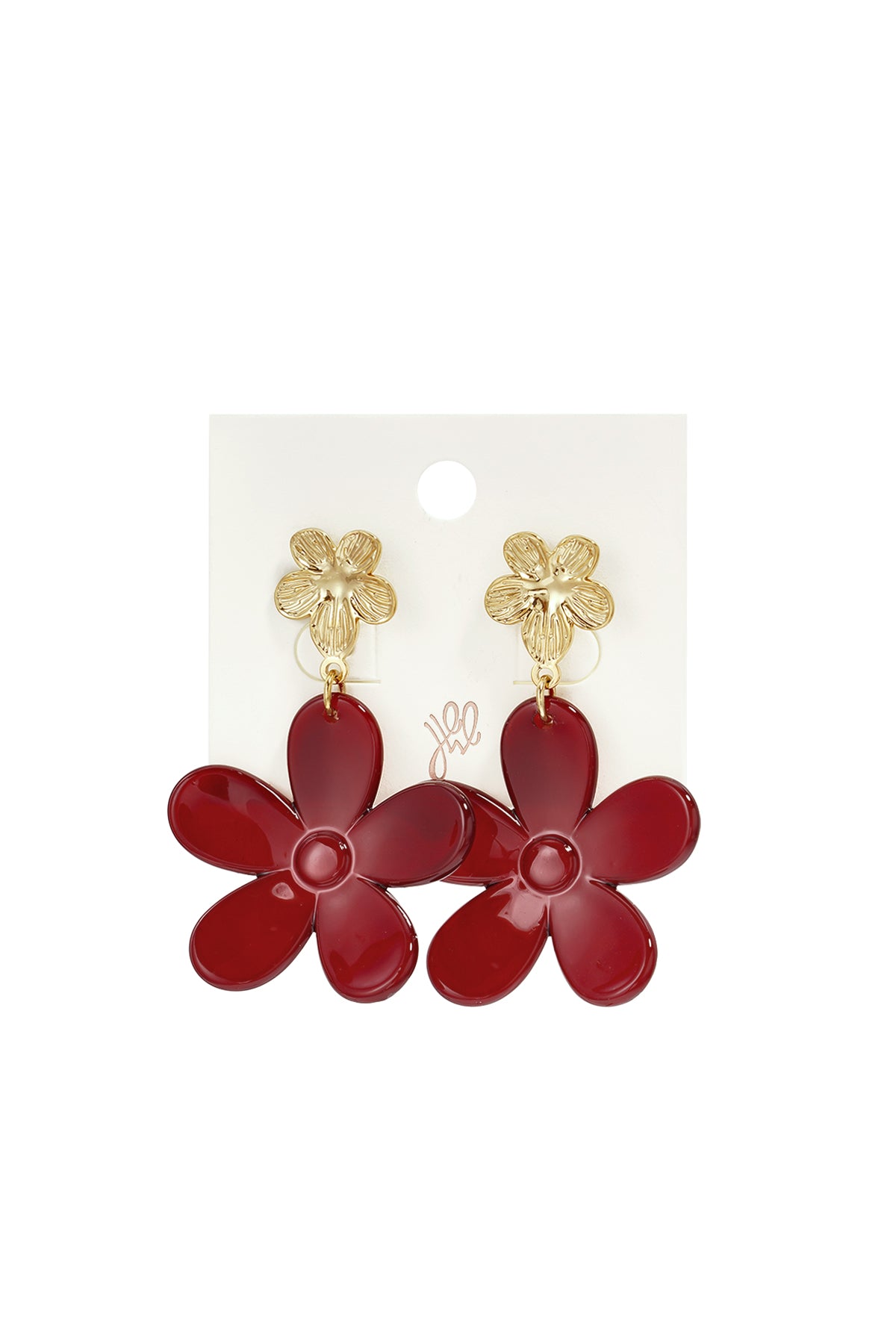 Acryl oorbellen met bloemmotief, eenvoudige collectie voor feestjes/bijeenkomsten, luxe damessieraden