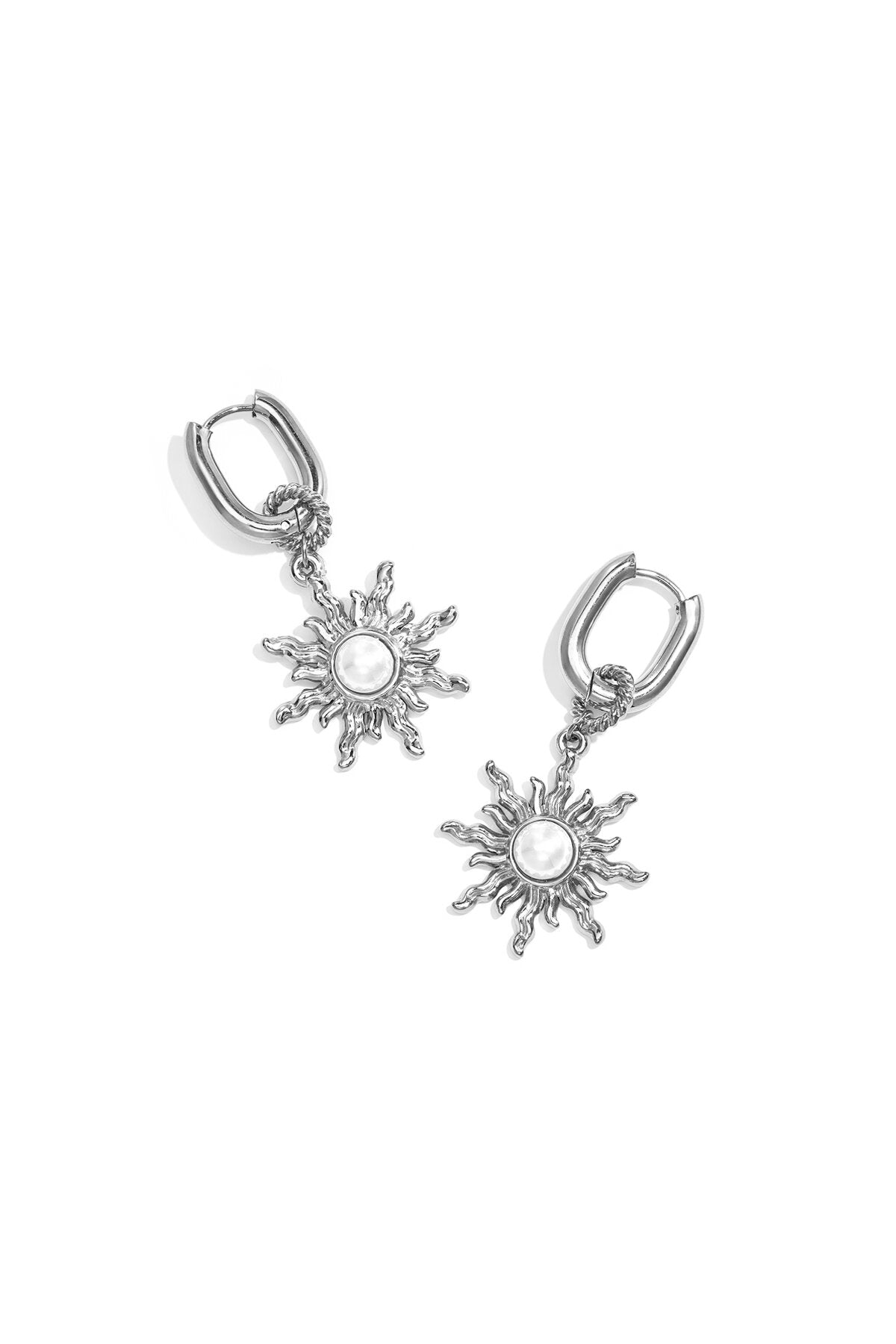 Elegant Sun Geometric Drop Earrings - All Fit
